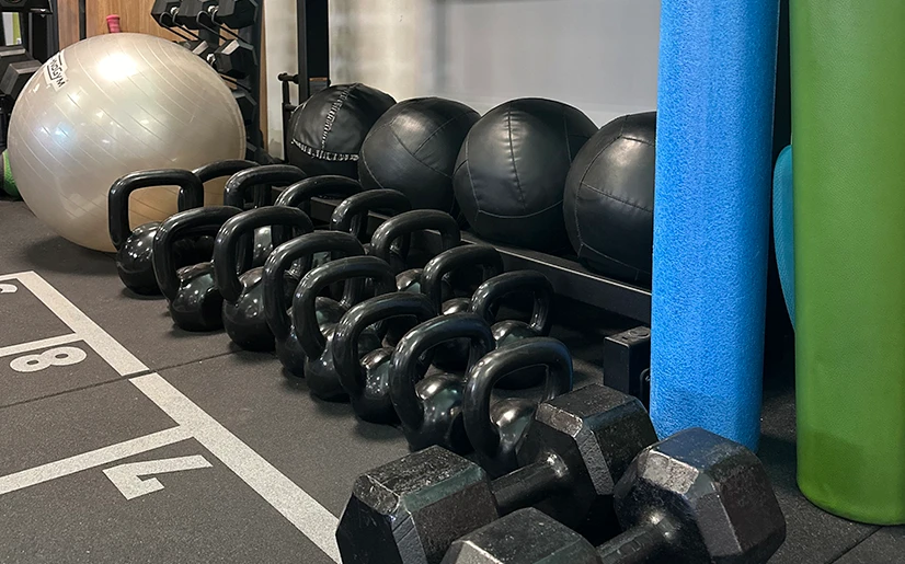 Sala de treino funcional na Tiro Certo Esportes