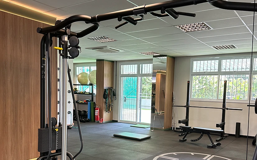 Sala de treino funcional na Tiro Certo Esportes